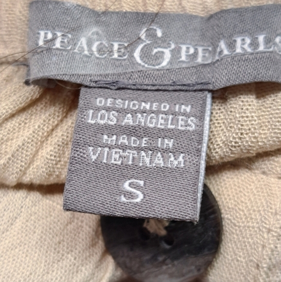 Peace & Pearls Cream Midi Dress    Size S - Picture 6 of 9